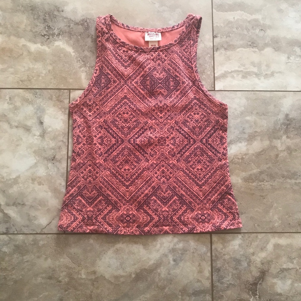 NWOT Xhilaration High Neck Racerback Crop Top